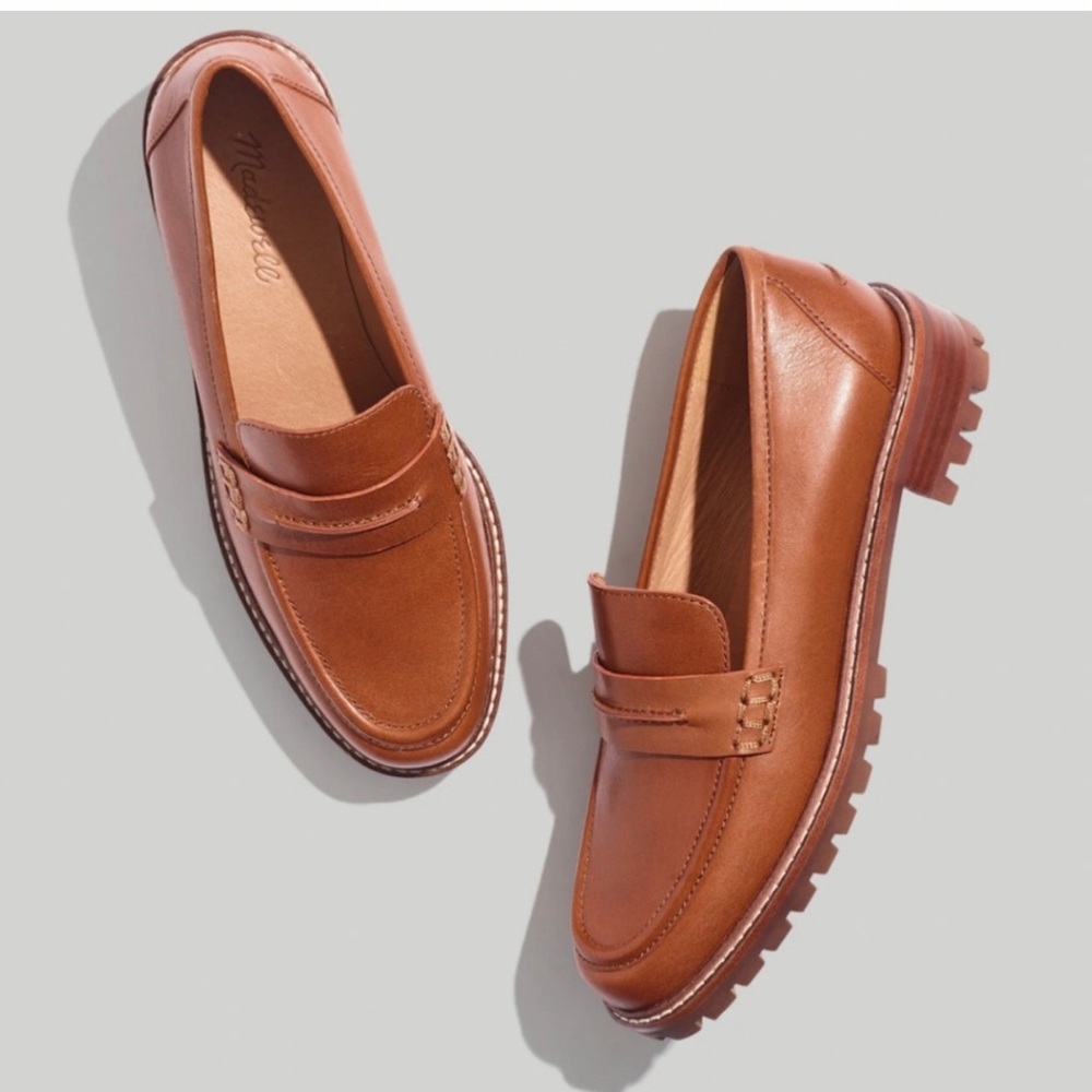 Madewell Leather Corinne Lugsole Loafer Size 8